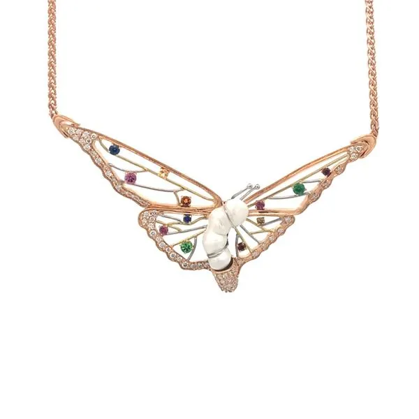 18KR San Margarita Pearl Butterfly Necklace Blue Marlin Jewelry, Inc. Islamorada, FL