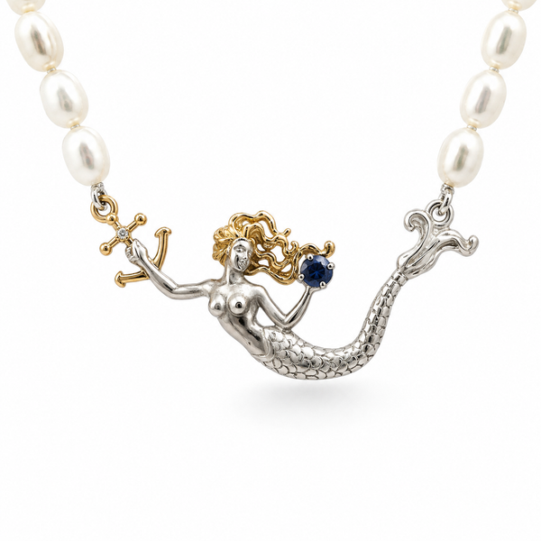 14K Yellow Gold Freshwater Pearl Necklace Blue Marlin Jewelry, Inc. Islamorada, FL