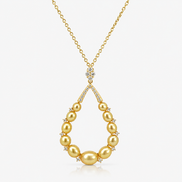 18K Yellow Gold Gold South Sea Pearl Necklace Blue Marlin Jewelry, Inc. Islamorada, FL