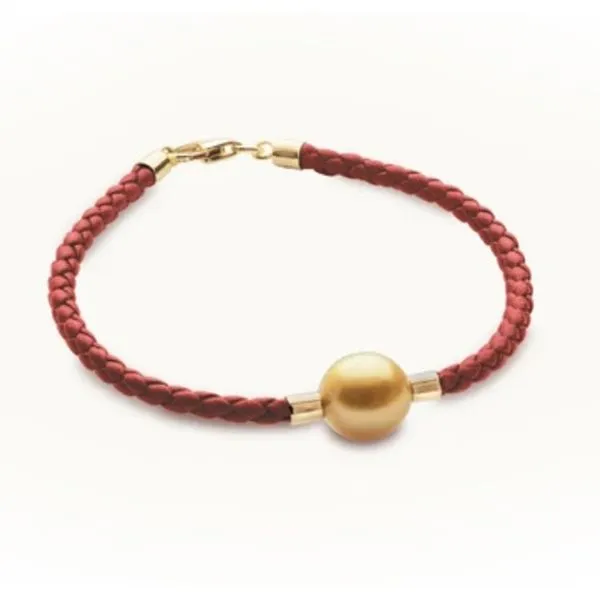 Jewelmer Golden South Sea Pearl of Life Leather  Bracelet Blue Marlin Jewelry, Inc. Islamorada, FL