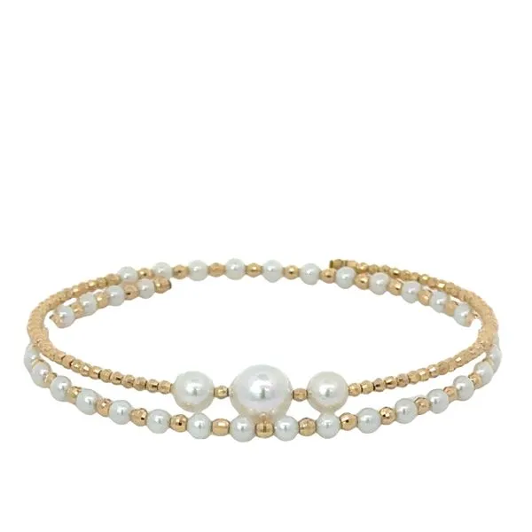 18K Akoya Pearl Stretch Bracelet Blue Marlin Jewelry, Inc. Islamorada, FL