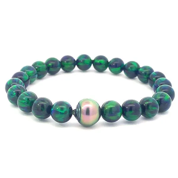 Black Opal Bracelet w/ Tahitian Pearl Blue Marlin Jewelry, Inc. Islamorada, FL