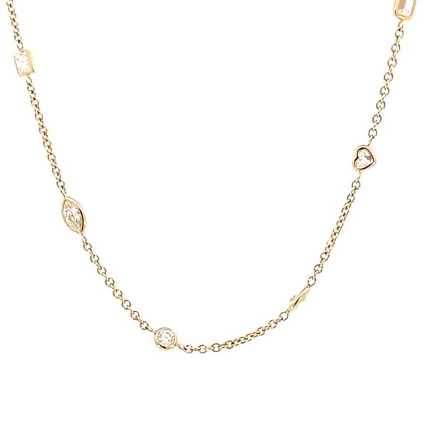 14 Karat Yellow Gold Mixed Shape Diamond Bracelet Blue Marlin Jewelry, Inc. Islamorada, FL