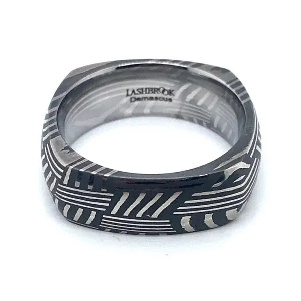 Lashbrook Men's Damascus Wedding Band Blue Marlin Jewelry, Inc. Islamorada, FL