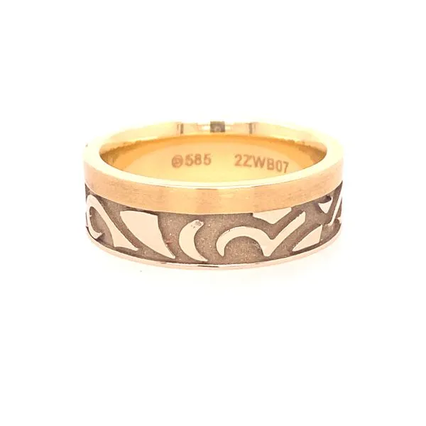 Men's Wave Wedding Band Blue Marlin Jewelry, Inc. Islamorada, FL