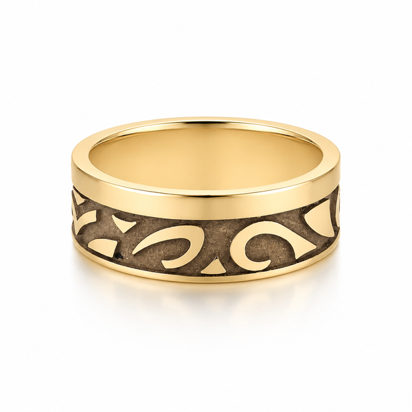 Men's Wave Wedding Band Blue Marlin Jewelry, Inc. Islamorada, FL