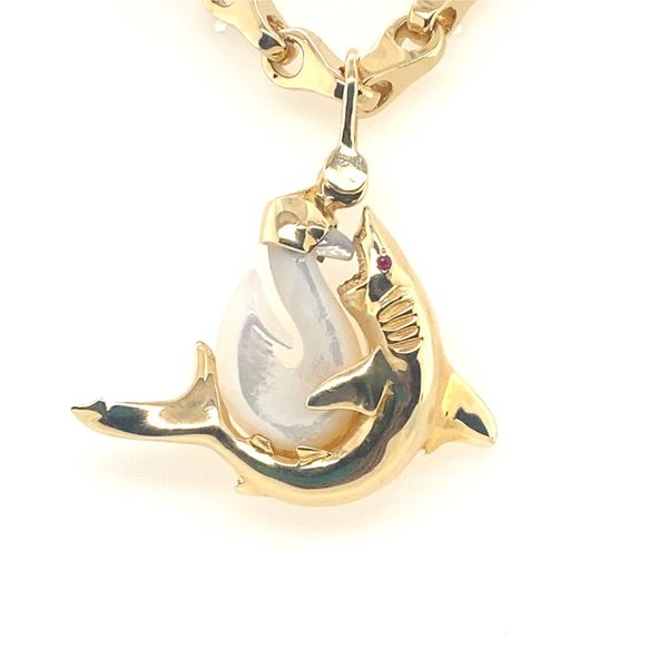 Victor Fragoso Design Tiger Shark Pendant Blue Marlin Jewelry, Inc. Islamorada, FL