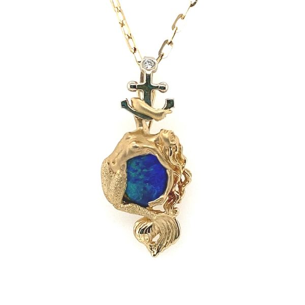 Steven Douglas Opal Mermaid Pendant with Diamond Blue Marlin Jewelry, Inc. Islamorada, FL