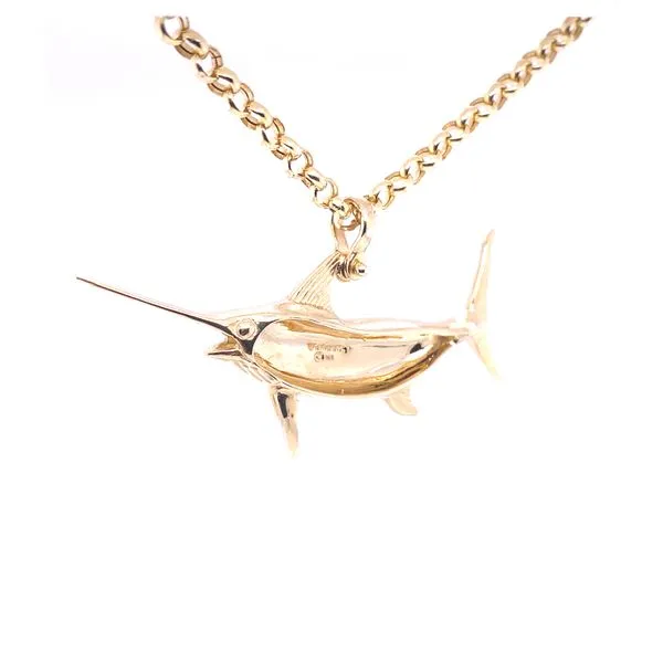 Swordfish Pendant Image 2 Blue Marlin Jewelry, Inc. Islamorada, FL