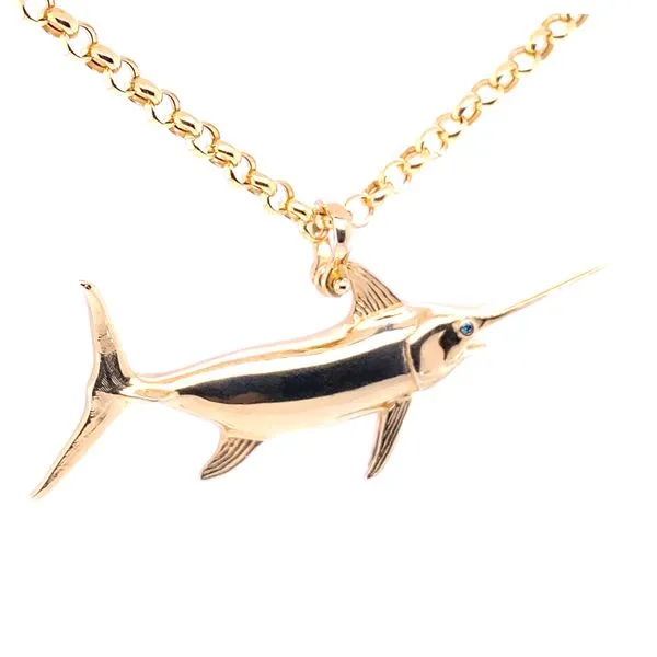 Swordfish Pendant Image 4 Blue Marlin Jewelry, Inc. Islamorada, FL