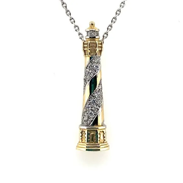 Steven Douglas Lighthouse Pendant with Diamonds Blue Marlin Jewelry, Inc. Islamorada, FL