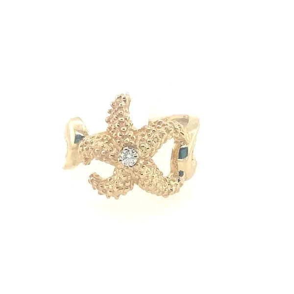 Steven Douglas Starfish Ring with Diamond Blue Marlin Jewelry, Inc. Islamorada, FL