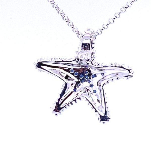 Denny Wong Starfish Pendant with Blue Sapphires Image 3 Blue Marlin Jewelry, Inc. Islamorada, FL