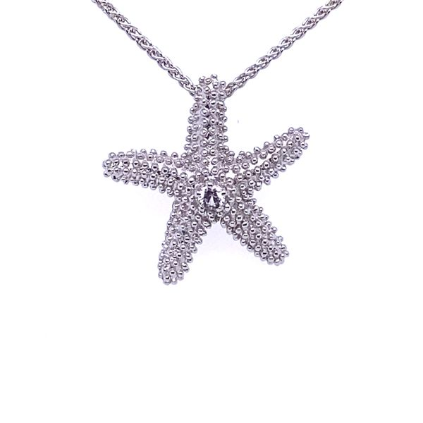 Denny Wong  Sea Star Pendant with White Sapphires Blue Marlin Jewelry, Inc. Islamorada, FL