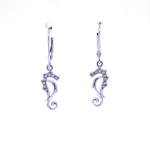 Diamond Seahorse Earrings Blue Marlin Jewelry, Inc. Islamorada, FL