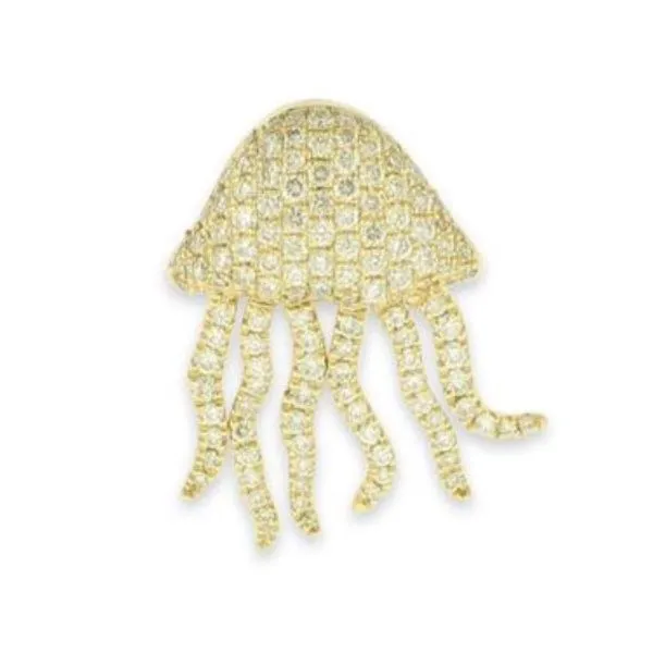 Jellyfish Pendant/Slide with Diamonds Blue Marlin Jewelry, Inc. Islamorada, FL