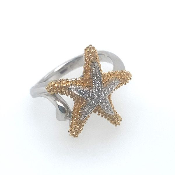 Denny Wong Sea Star  Ring with Diamonds Blue Marlin Jewelry, Inc. Islamorada, FL