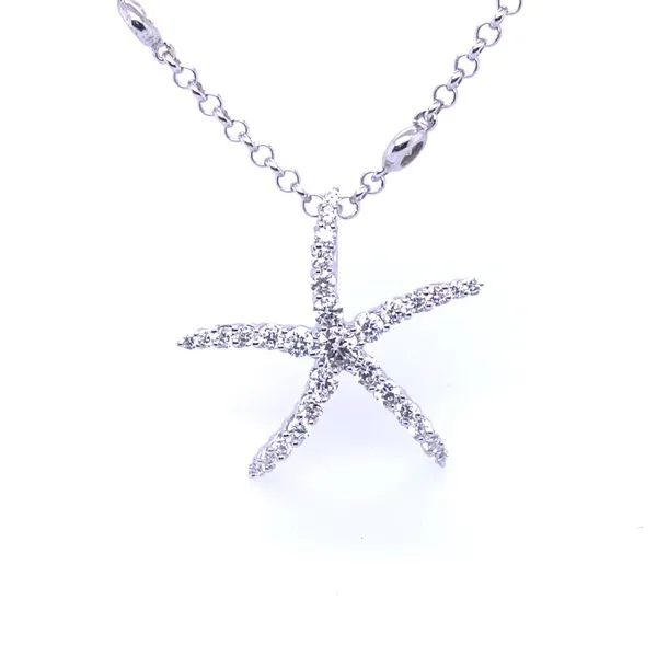 Diamond Starfish Pendant Blue Marlin Jewelry, Inc. Islamorada, FL