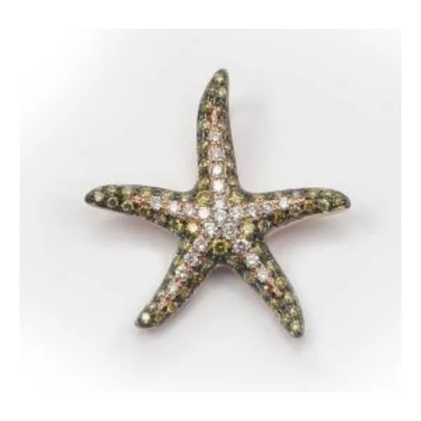 Cherie Dori White & Yellow Diamond Starfish Pendant Blue Marlin Jewelry, Inc. Islamorada, FL