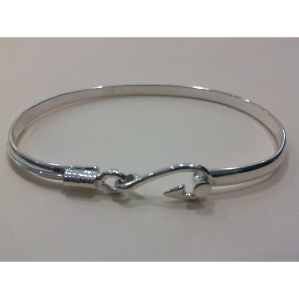 Sterling Silver Fish Hook Bracelet 001-416-00365
