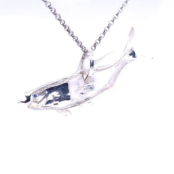 Silver Tarpon Fish Pendant Image 3 Blue Marlin Jewelry, Inc. Islamorada, FL