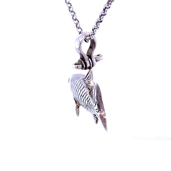 Silver Bonefish Pendant Image 2 Blue Marlin Jewelry, Inc. Islamorada, FL