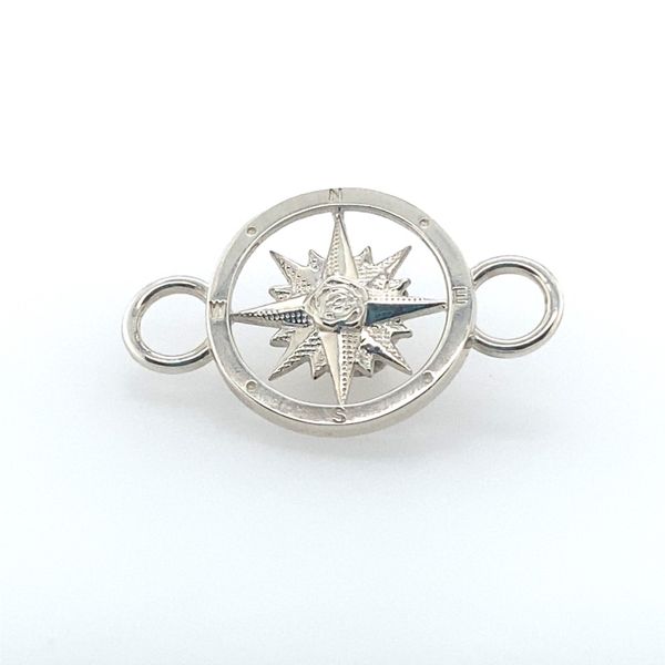 Silver Compass Rose Convertable Bangle  Bracelet Clasp/Charm Image 2 Blue Marlin Jewelry, Inc. Islamorada, FL