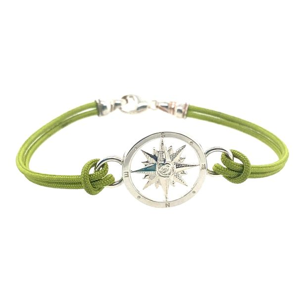 Silver Compass Rose Convertable Bangle  Bracelet Clasp/Charm Blue Marlin Jewelry, Inc. Islamorada, FL