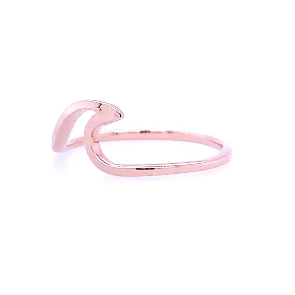 Women's Rose Gold Wave Fashion Ring Image 4 Blue Marlin Jewelry, Inc. Islamorada, FL