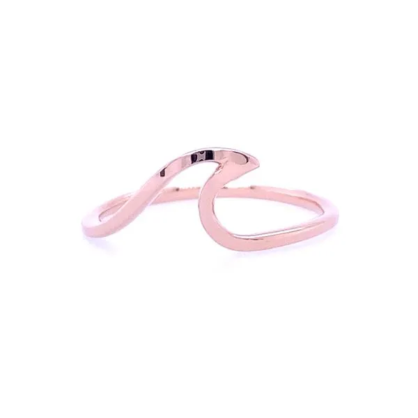Women's Rose Gold Wave Fashion Ring Blue Marlin Jewelry, Inc. Islamorada, FL