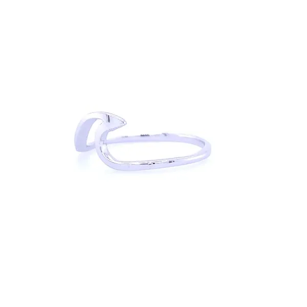 Women's White Gold Wave Fashion Ring Image 4 Blue Marlin Jewelry, Inc. Islamorada, FL