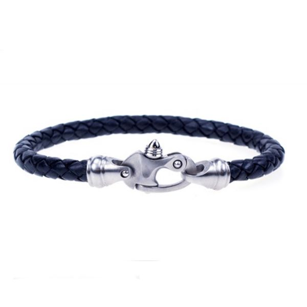Men's Leather Bracelet Blue Marlin Jewelry, Inc. Islamorada, FL