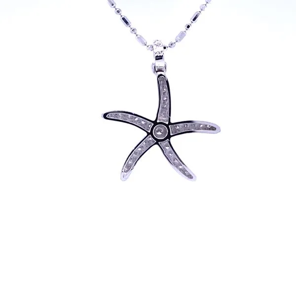Diamond Starfish Pendant Image 3 Blue Marlin Jewelry, Inc. Islamorada, FL