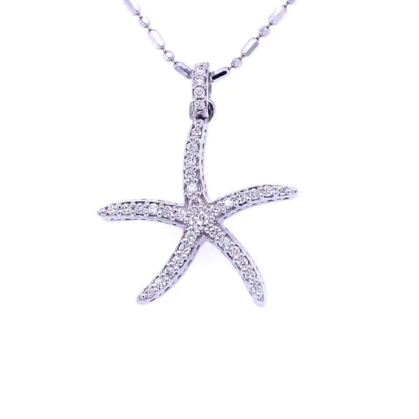Diamond Starfish Pendant Blue Marlin Jewelry, Inc. Islamorada, FL