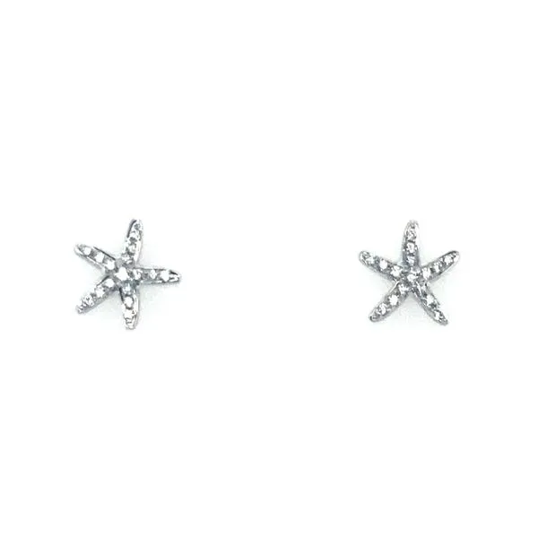 Cherie Dori Starfish Stud Earrings with Diamonds Blue Marlin Jewelry, Inc. Islamorada, FL