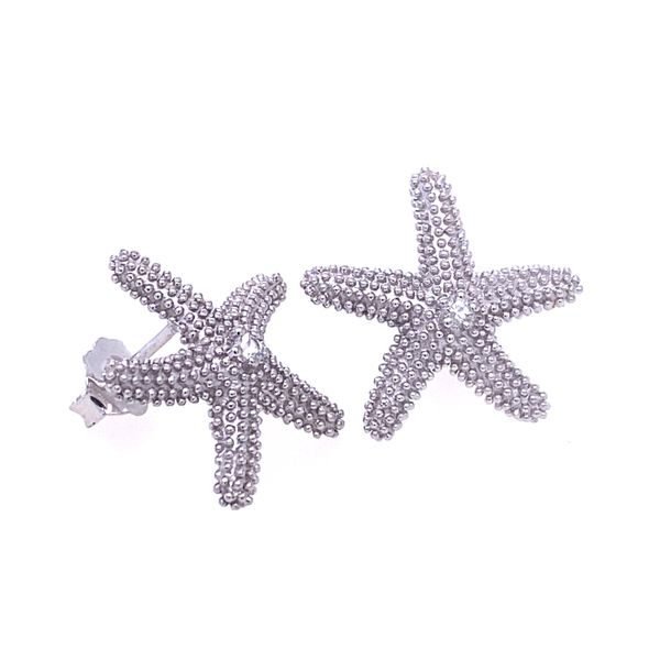 Denny Wong Silver Sea Star Earrings Blue Marlin Jewelry, Inc. Islamorada, FL