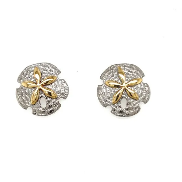 Sand Dollar Earrings Blue Marlin Jewelry, Inc. Islamorada, FL