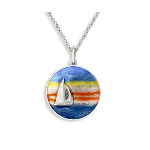 Sunset Sailboat Necklace Blue Marlin Jewelry, Inc. Islamorada, FL