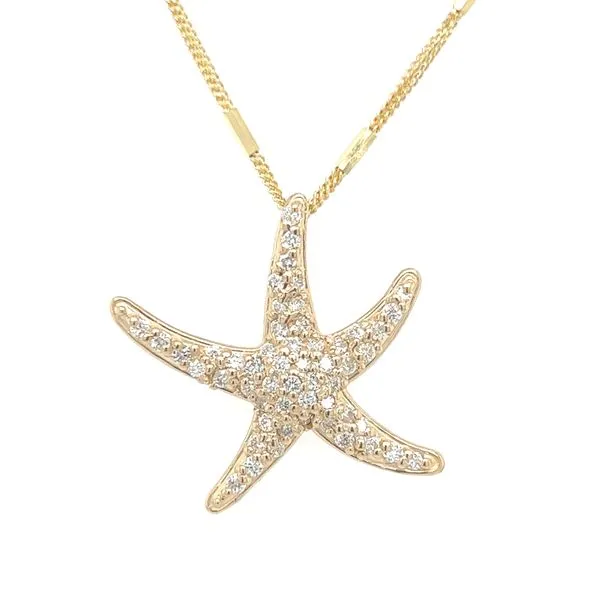 Diamond Starfish Pendant Blue Marlin Jewelry, Inc. Islamorada, FL