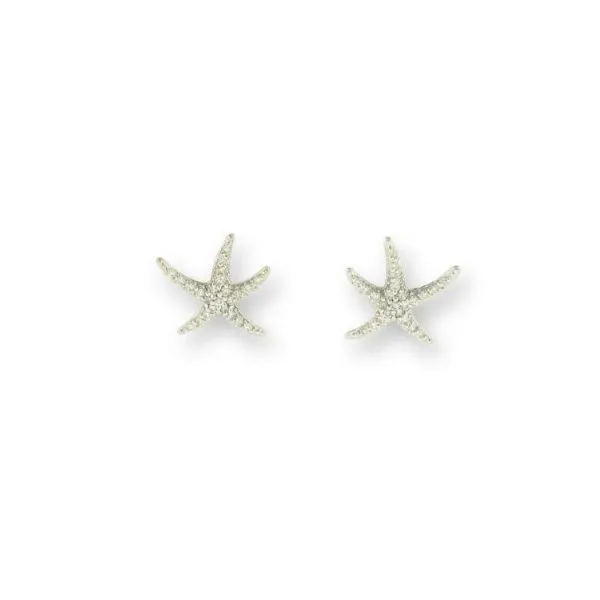 Diamond Starfish Earrings Blue Marlin Jewelry, Inc. Islamorada, FL