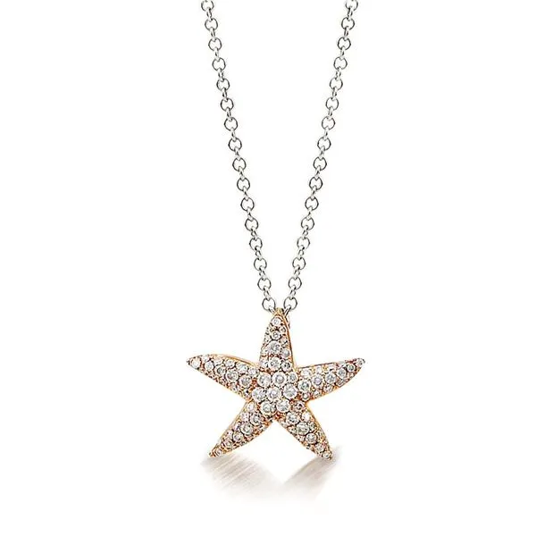 Cherie Dori Micro Pave Diamond Starfish Pendant Blue Marlin Jewelry, Inc. Islamorada, FL