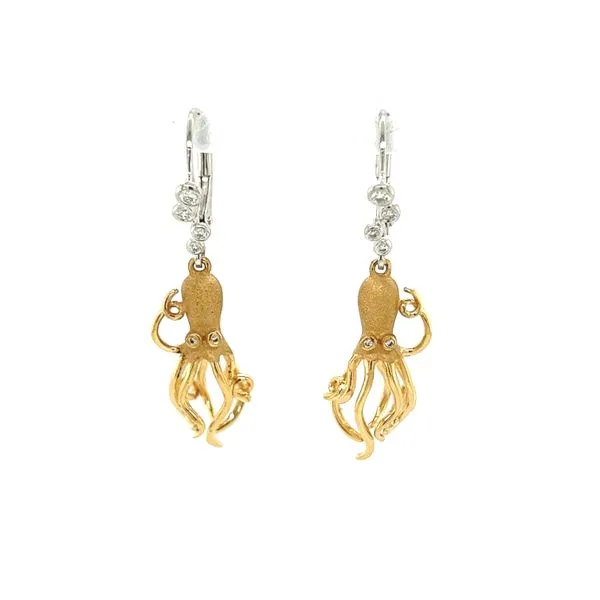 Denny Wong Octopus Leverback Earrings Blue Marlin Jewelry, Inc. Islamorada, FL