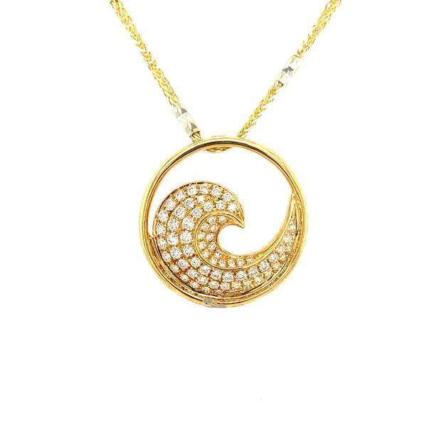Wave Pendant Blue Marlin Jewelry, Inc. Islamorada, FL