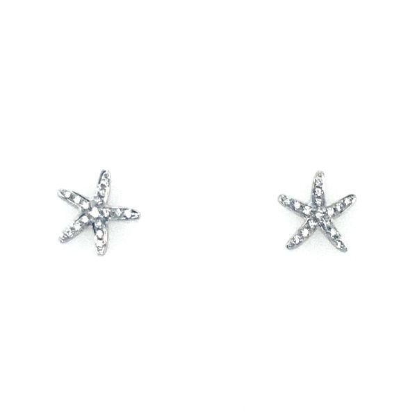 Cherie Dori Starfish Stud Earrings with Diamonds Blue Marlin Jewelry, Inc. Islamorada, FL