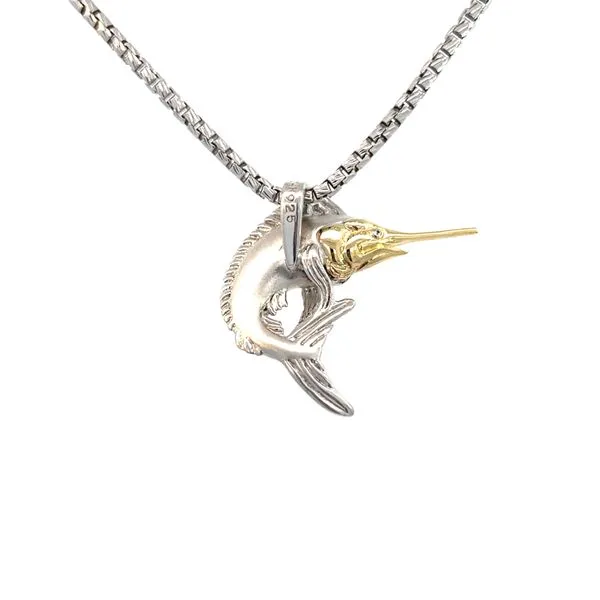 Sterling Silver Marlin Pendant Image 2 Blue Marlin Jewelry, Inc. Islamorada, FL