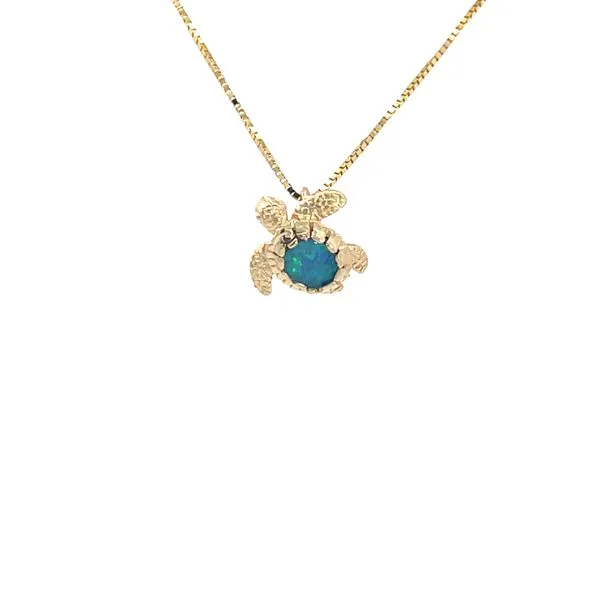 Sea Turtle With Opal Pendant Blue Marlin Jewelry, Inc. Islamorada, FL