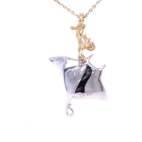 Steven Douglas Mermaid/Manta Ray Pendant Image 3 Blue Marlin Jewelry, Inc. Islamorada, FL