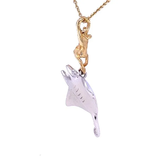 Steven Douglas Mermaid/Manta Ray Pendant Image 4 Blue Marlin Jewelry, Inc. Islamorada, FL