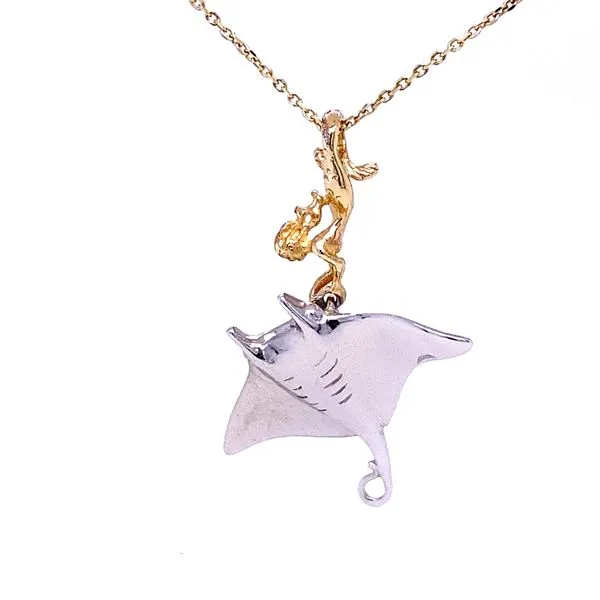 Steven Douglas Mermaid/Manta Ray Pendant Blue Marlin Jewelry, Inc. Islamorada, FL