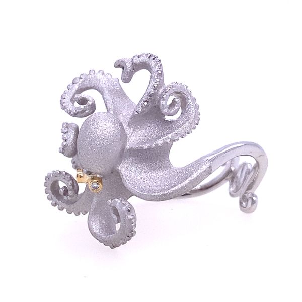 Denny Wong Silver Octopus Ring Image 4 Blue Marlin Jewelry, Inc. Islamorada, FL